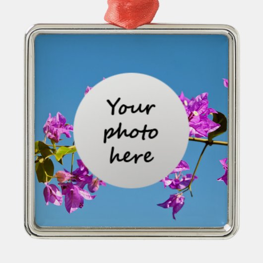 Ornement Métallique Fleurs de Bougainvilliers (Devant)