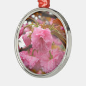 Ornement Métallique Fleurs de fleurs de cerisier rose chaud (Gauche)