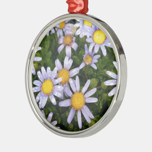 Ornement Métallique Fleurs marguerites, Fleur Jaune Blanche, Faisceaux (Gauche)