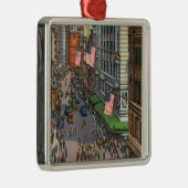 Ornement Métallique Foules d'été sur la rue de Washington (Droite)