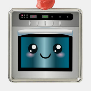 Ornement Métallique Four mignon de Kawaii - cadeaux de chef et de