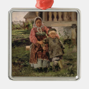 Ornement Métallique Frère et soeur, 1880