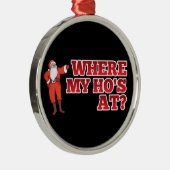 Ornement Métallique Funny Père Noël (Droite)