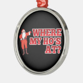 Ornement Métallique Funny Père Noël (Gauche)