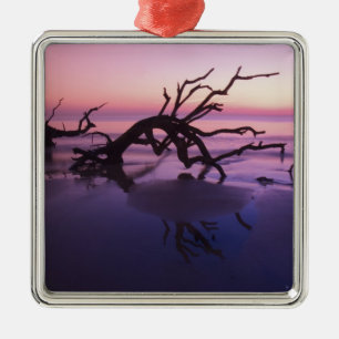 Ornement Métallique GA Jekyll Island, Cimetière d'arbres sur la plage