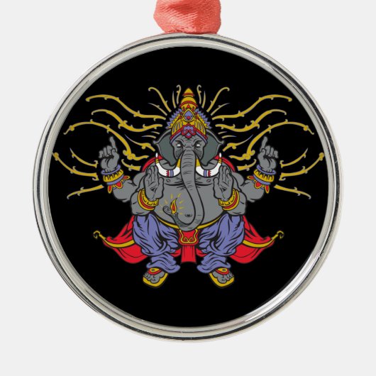 Ornement Métallique Ganesha (Devant)