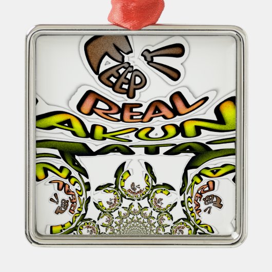 Ornement Métallique Gardez-le réel : Art Kaleidoscope Impression/Graph (Devant)