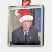 Ornement Métallique George Bush/Noël (Gauche)