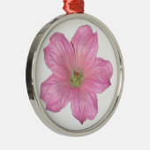 Ornement Métallique Géranium rose (Droite)