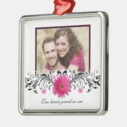 Ornement Métallique Gerbera rose Mariage Daisy Amour Favoriser l'ornem (Gauche)