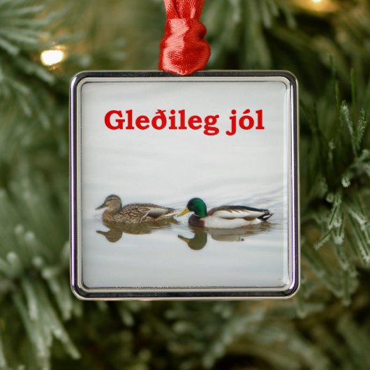 Ornement Métallique Gleðileg jól - Mallards (Arbre)