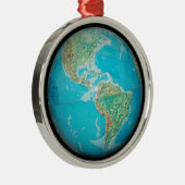 Ornement Métallique Globe (Droite)