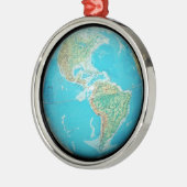 Ornement Métallique Globe (Gauche)