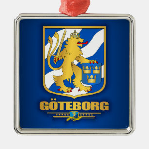 Ornement Métallique "Goteborg (Gothenburg)" Ornaments