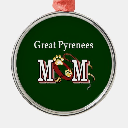 Ornement Métallique Grande maman des Pyrénées (Devant)