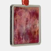 Ornement Métallique Grunge d'éléphant rose (Droite)