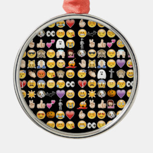 Ornement Métallique halloween emoji