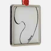 Ornement Métallique Haricot (Droite)