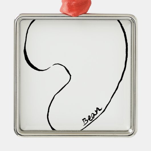 Ornement Métallique Haricot (Devant)