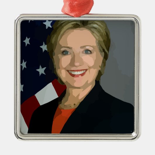 Ornement Métallique hillary clinton (Devant)