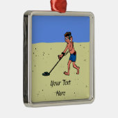 Ornement Métallique Homme Metal Détection Plage (Droite)