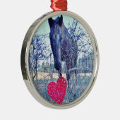 Ornement Métallique Horse et heart (Droite)