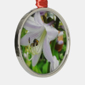 Ornement Métallique Hosta et un insecte (Droite)