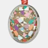 Ornement Métallique Huile d'or couleur Abstraite (Gauche)