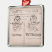 Ornement Métallique Humour Pansy et Chimp (Gauche)