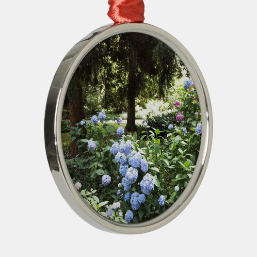 Ornement Métallique Hydrangea Floral Trees Nature Photographie (Droite)
