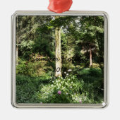 Ornement Métallique Hydrangea Wood Trees (Devant)