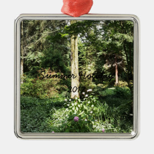 Ornement Métallique Hydrangea Wood Trees