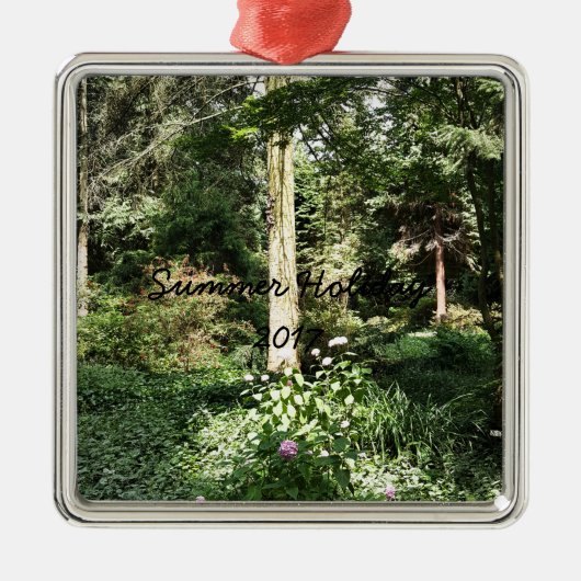 Ornement Métallique Hydrangea Wood Trees (Devant)