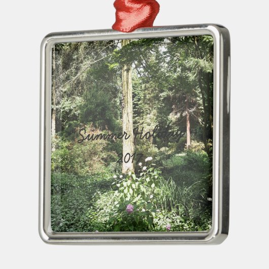 Ornement Métallique Hydrangea Wood Trees (Gauche)