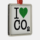 Ornement Métallique I CO2 de coeur (Droite)