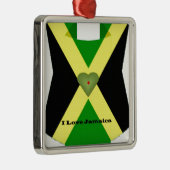 Ornement Métallique I Love Jamaica Have a Nice Day and a Better Night (Droite)