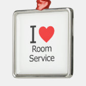 Ornement Métallique I Love Room Service (Gauche)