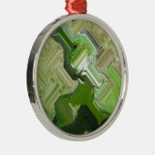 Ornement Métallique Iguana verte (Droite)