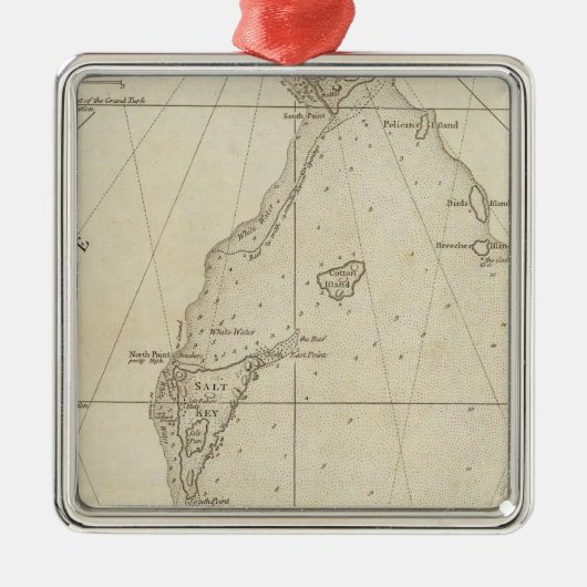 Ornement Métallique Îles de Turcs (Devant)