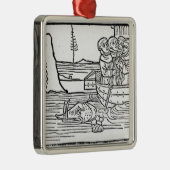 Ornement Métallique Illustration 'du voyage de St Brendan (Droite)