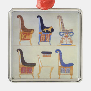 Ornement Métallique Illustrations de divers sièges et armchai peints
