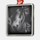 Ornement Métallique Image de b&W à vie morte d'un violon (Gauche)