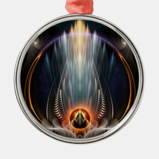 Ornement Métallique Imperial View Fractal Art Premium Arrondissement (Devant)