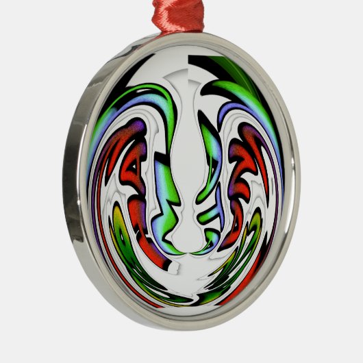 Ornement Métallique Impression Abstrait Face Hakuna Matata (Droite)