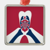 Ornement Métallique Impression Abstraite E.T. (Devant)