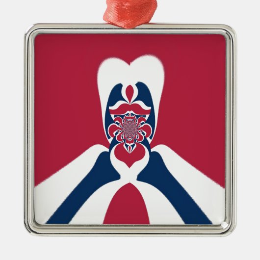 Ornement Métallique Impression Abstraite E.T. (Devant)