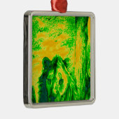 Ornement Métallique Impression Fluorante Lion Art Vision Night (Droite)