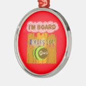 Ornement Métallique Impression Quirky Bee Art (Gauche)