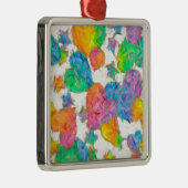 Ornement Métallique Impressionniste Pastel Valentine Hearts (Droite)