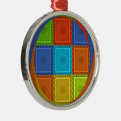 Ornement Métallique Imprimer À damiers (Droite)